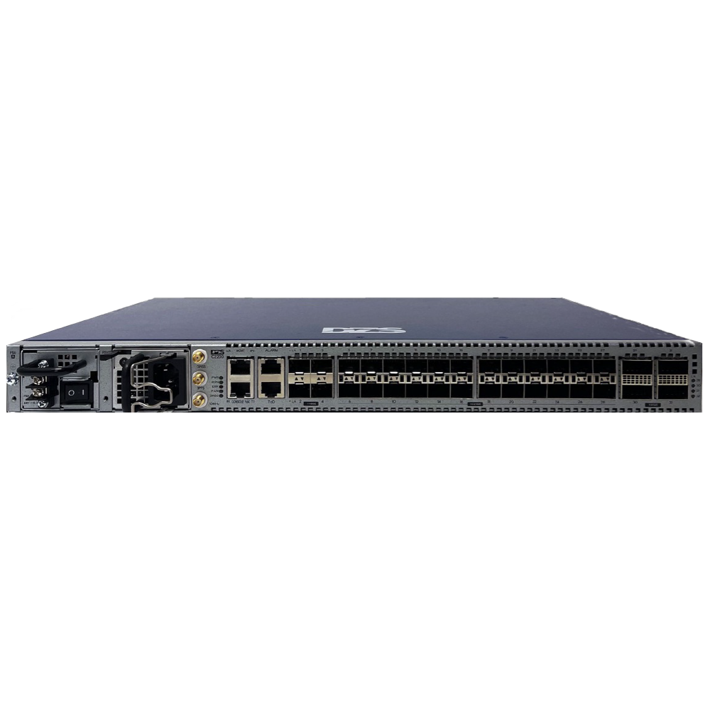 The DZS C2200: An Ethernet Switch, Mobile Fronthaul Switch and Muxponder with support for 100G Coherent OpenZR+ and XR Optics.