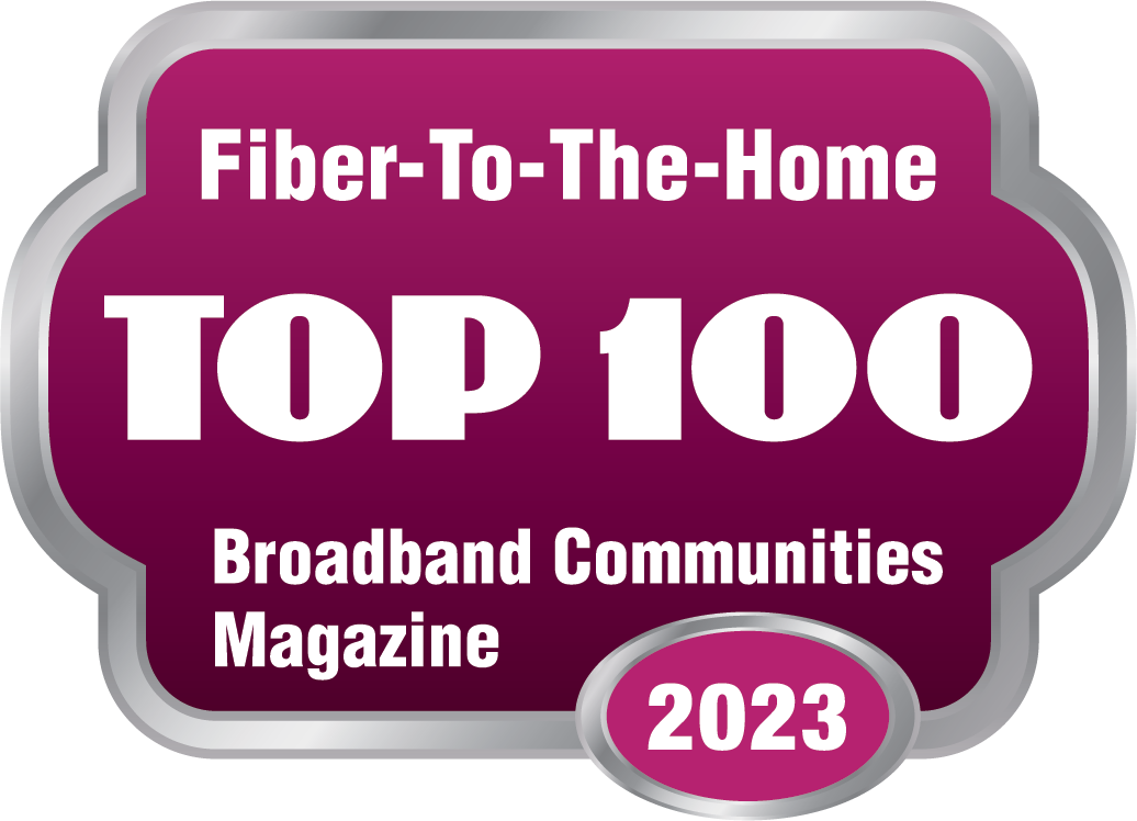 Fiber-To-The-Home Top 100 Broadband Communities Magazine 2023 Award