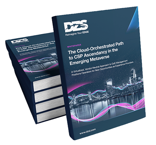 Cover image of DZS white paper, The Cloud-Orchestrated Path to CSP Ascendancy in the Emerging Metaverse.