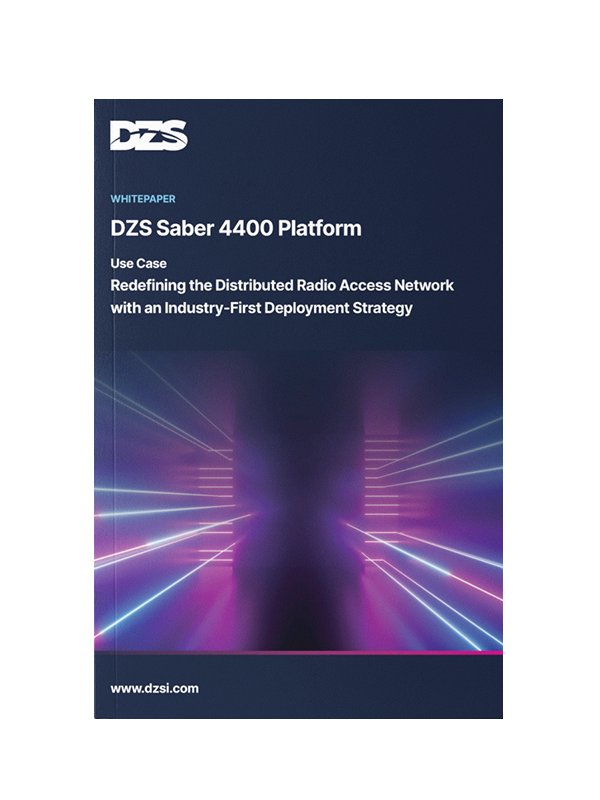 DZS Saber 4400 Platform Use Case White Paper cover.